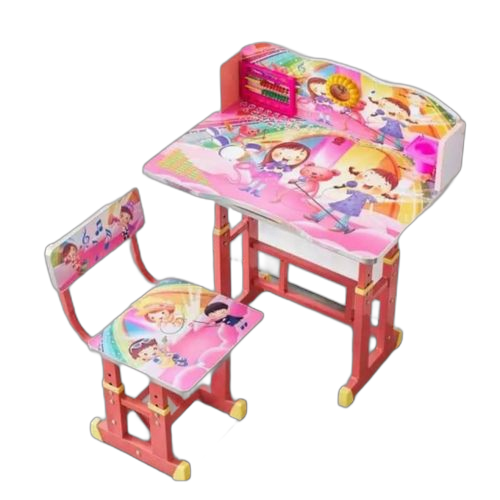 Table educative pour enfants rose