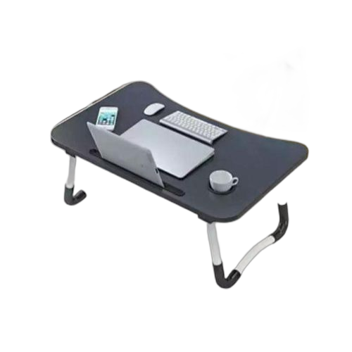 Table pliante support d'ordinateur portable noir