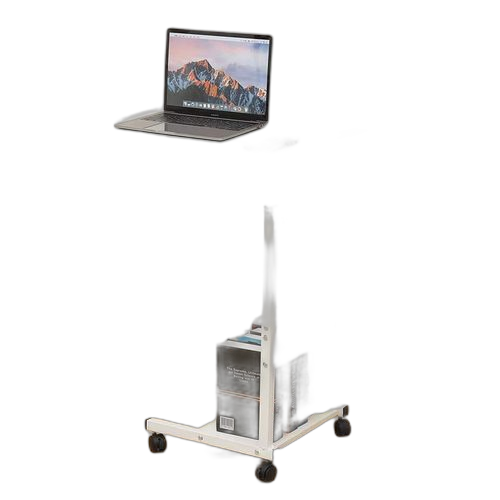 Table pour ordinateur avec roues et rangement de documents
