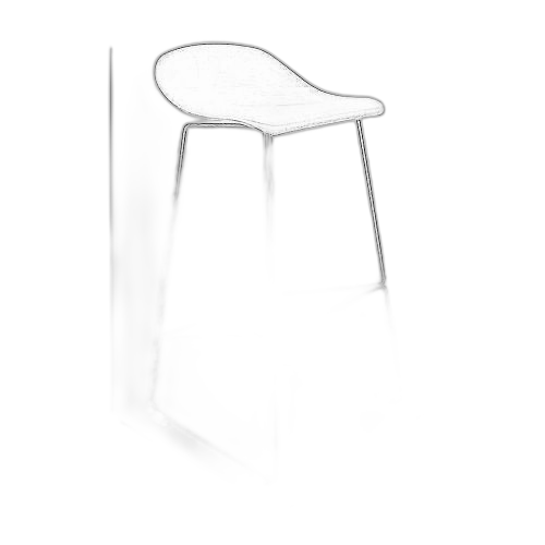 Tabouret de bar snack noir
