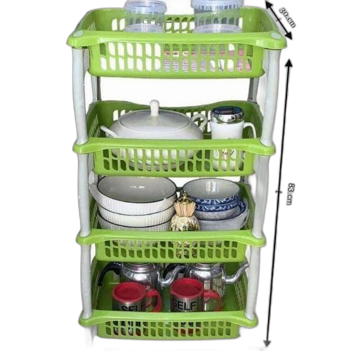 Étagères de rangement cuisine en plastique