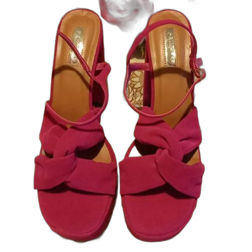 Talons carré large rose