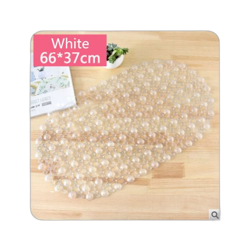 Tapis anti dérapant pour salle de bain blanc