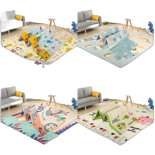 Tapis de jeu réversible pour bébé , 180cm*2m*1,5cm épaisseur