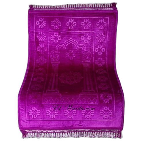Tapis de prière confortable et doux bleu