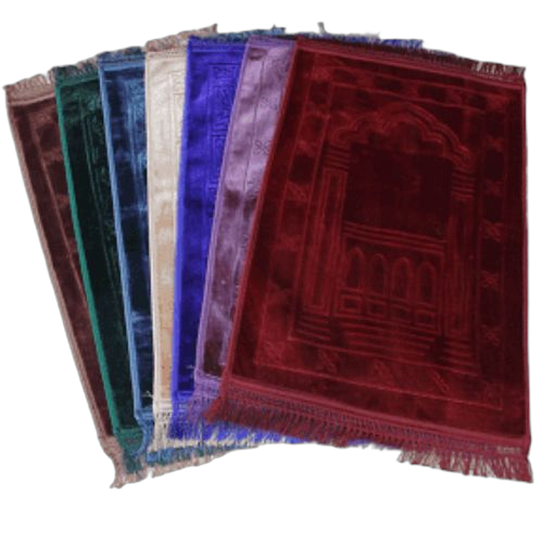 Tapis de prière confortable et doux marron