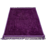 Tapis de prière confortable et doux mauve