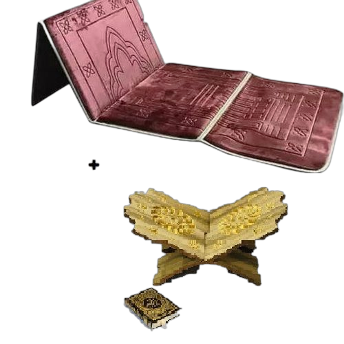 Tapis de prière pliable ultra confortable avec adossoir