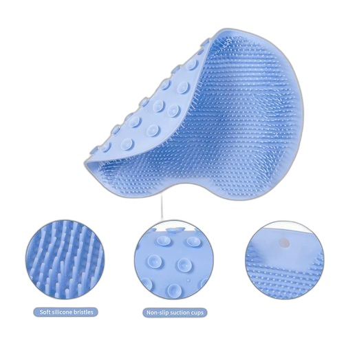 Tapis de sol de salle de bain,brosse exfoliante pour les pieds et les peaux mortes,épurateur de dos – Image 3