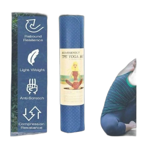 Tapis de yoga épais antidérapant de 61cm x 183cm x 8mm, matelas de sport en mousse confortable pour les exercices de yoga fitness et pilates – Image 18