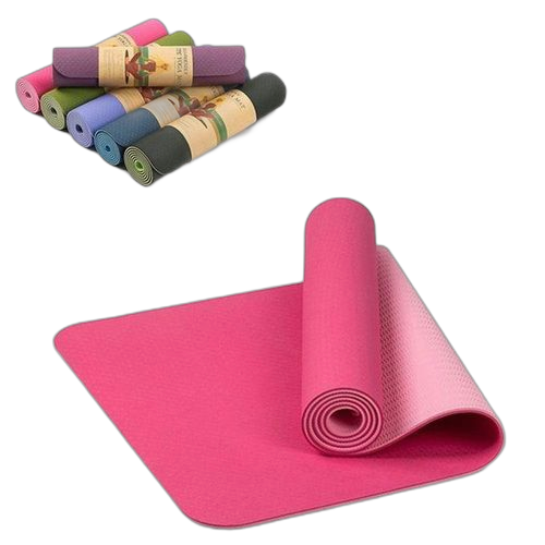 Tapis de yoga épais antidérapant de 61cm x 183cm x 8mm, matelas de sport en mousse confortable pour les exercices de yoga fitness et pilates – Image 12