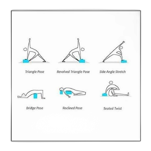 Tapis de yoga épais antidérapant de 61cm x 183cm x 8mm, matelas de sport en mousse confortable pour les exercices de yoga fitness et pilates – Image 14