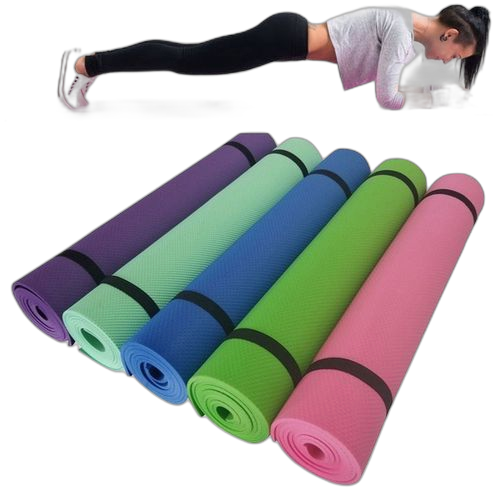 Tapis de yoga épais antidérapant de 61cm x 183cm x 8mm, matelas de sport en mousse confortable pour les exercices de yoga fitness et pilates – Image 8