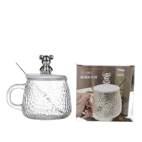 Tasse à café avec couvercle et cuillère