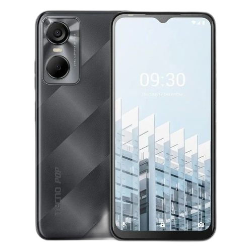 Tecno pop 6 pro 4g écran 6.52"rom 32gb ram 2gb caméra 16+5/8mpnoir