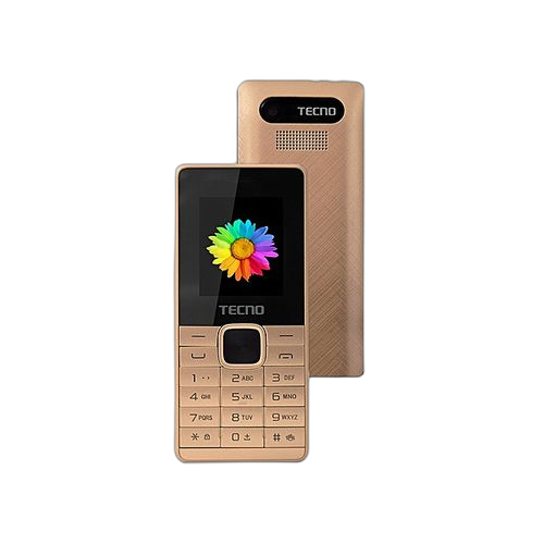 Tecno sngal t301 écran 2.4" ram 4 mo rom 4 mo dual sim batterie 1150 mah doré