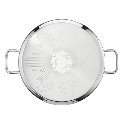 Tefal ensemble de casseroles et poêles à intuition, 6 pièces acier inoxydable