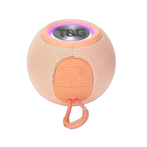 Tg haut parleursans fil d'extérieure base led party stéréo intelligent rose