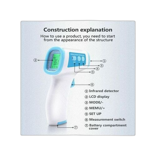 Thermoflash medical sans contact blanc