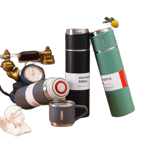 Thermos de 500ml à double couche en acier inoxydable, thermos, sous vide
