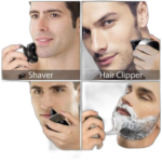 Tondeuse à cheveux électrique pour hommes,rasoir électrique étanche ipx7,tondeuse à barbe portable