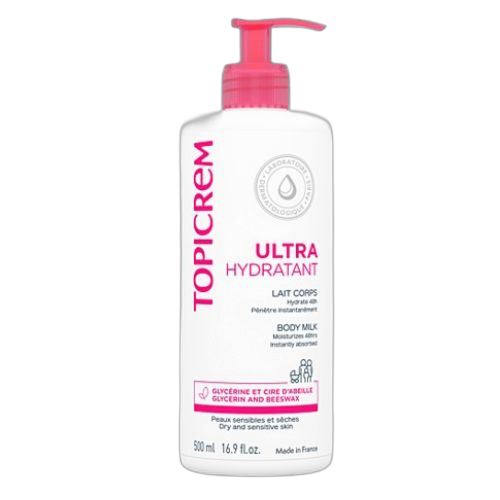 Topicrem lait de corp ultra hydratant topicrem – 500ml