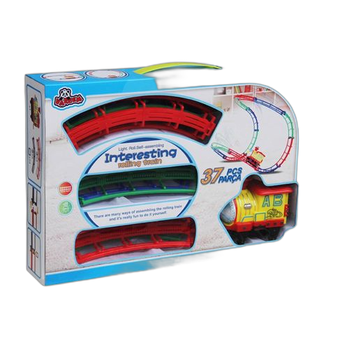 Train farfelu multicouleur37 pièces