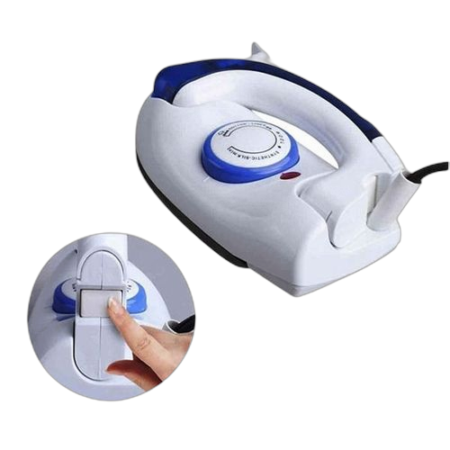 Travel fer à repasser avec réservoir pour jet vapeur blanc