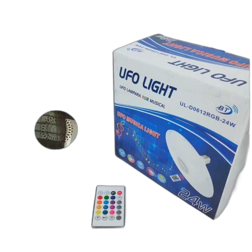 Ufo ampoule musique bluetooth app haut parleur + télécommande 24w