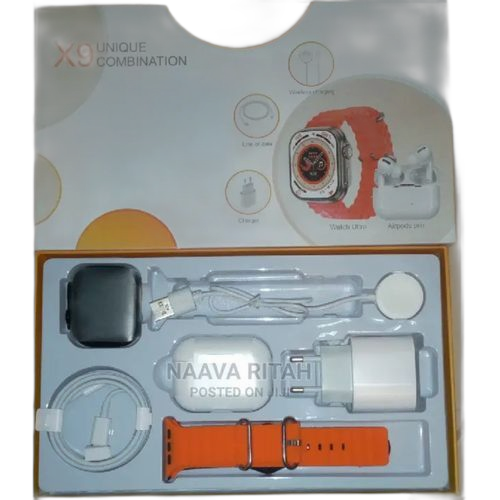 Ultra montre power bank ecouteur chargeur du tout en 1x9 unique combinaison