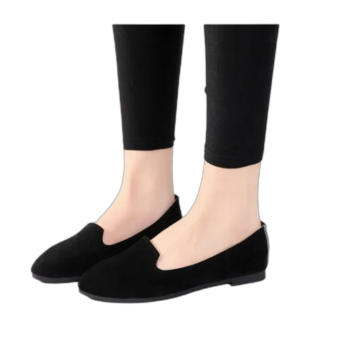 Unbrand ballerine en dain noir