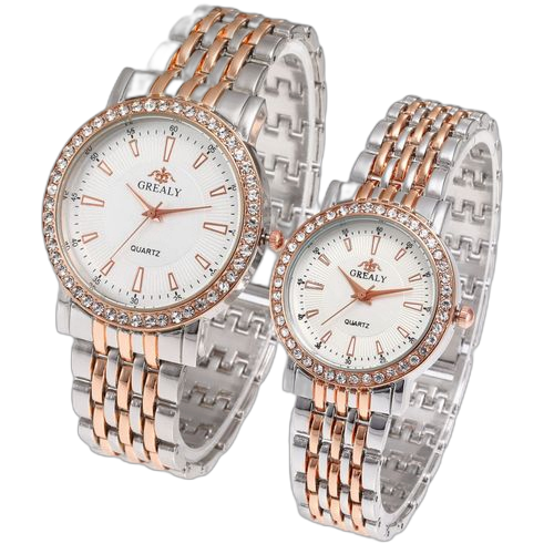 Une paire montre à quartz antirouillede style couple
