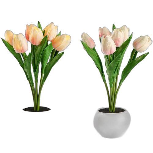 Veilleuse tulipe 6 piles