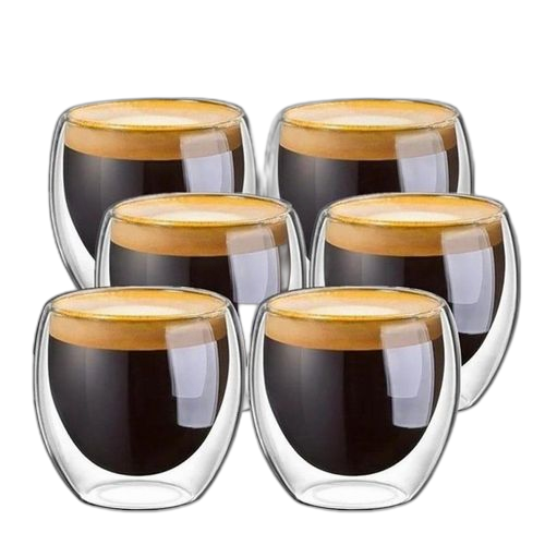 Verres à boire ensemble 6 verre double paroi