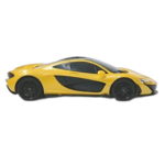 Voiture télécommandée avec volant pour enfants jaune