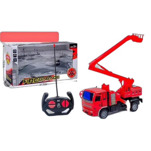 Voiture télécommande camion de pompiers jouet simulé eau pulvérisée