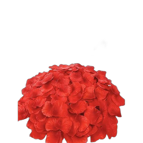 White label 500pcs pétale de rose artificielles rouge