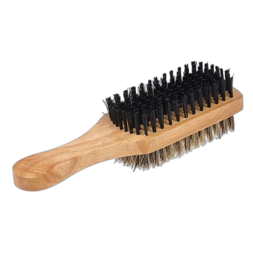 White label brosse à cheveux pour wave double face en bois