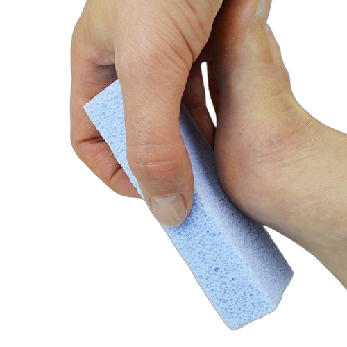 White label brosse soin pieds bleu