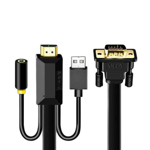 White label câble hdmi vers vga jinghua jh z130g (2m) avec audio