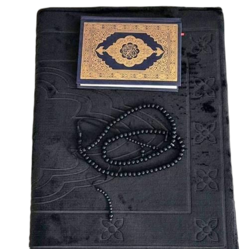 White label coffret ramandan:tapis de prière +chapelet électronique +djellaba et bonnet+thermos