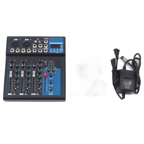 White label console de mixage audio professionnelle 4 canaux avec bluetooth