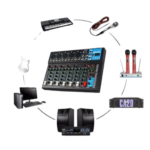 White label console de mixage audio professionnelle 7 canaux avec bluetooth