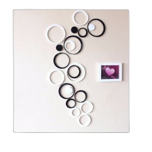 White label déco 3d cercles noir blanc