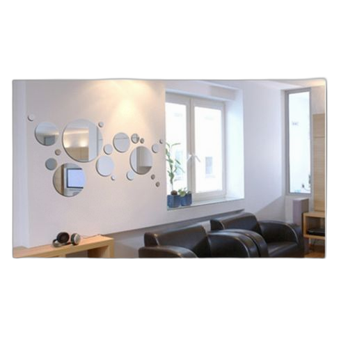 White label décos cercles effet miroir taille large178 x 96cm