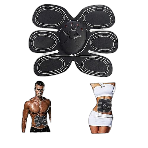 White label ems stimulateur musculaire minceur sans fil noir