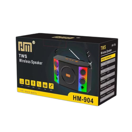 White label enceinte sans fil hm tws hm 903 son haute fidélité et lumières led
