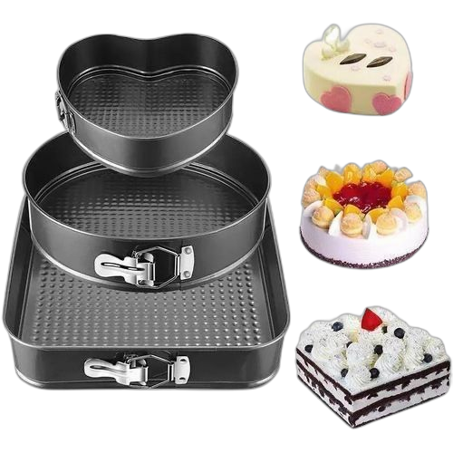 White label ensemble de 3 moules à gâteau flan cannelés antiadhésifs