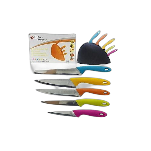 White label ensemble de 5 couteaux de cuisine + support