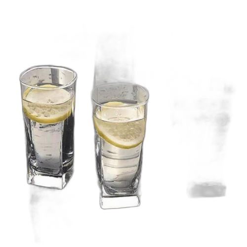 White label ensemble de 6 verres de boisson long drink lux